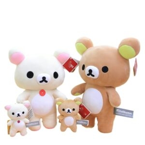 Brinquedo de pelúcia macio de urso Kawaii