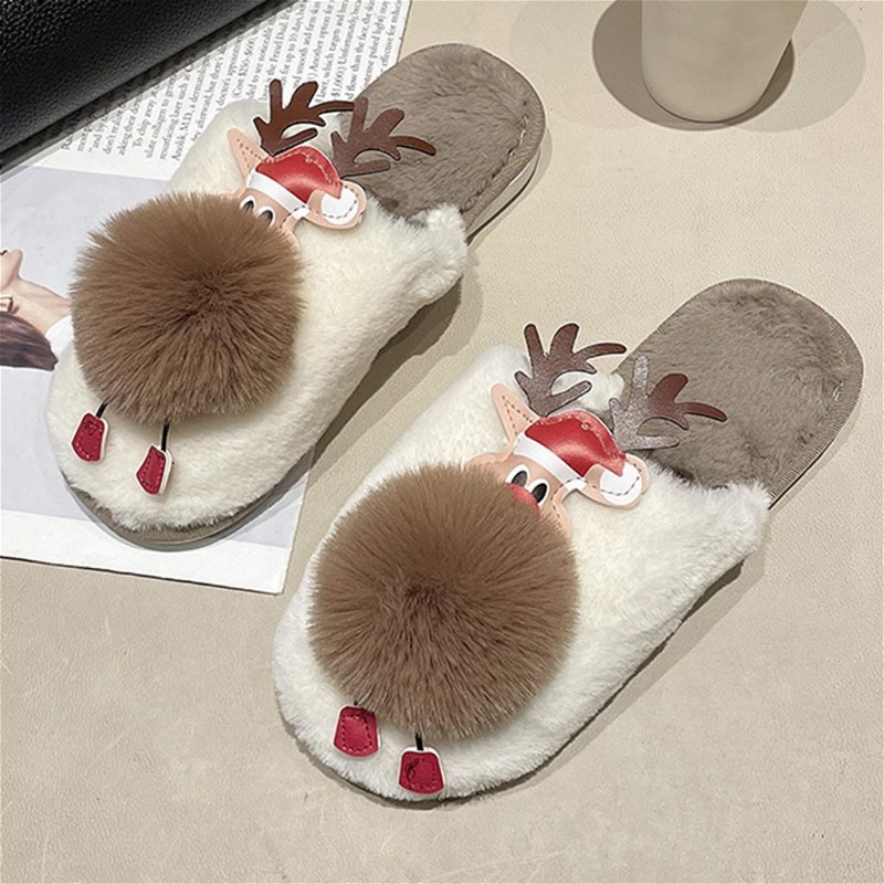 Kawaii Reindeer Slippers