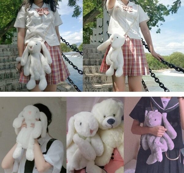 Lolita Bunny Plush Bag bunny kawaii