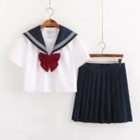 Japanese Black Sweet Transparent Sailor Uniform japansk kawaii