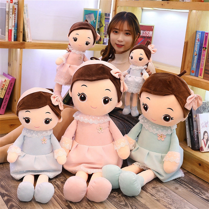 Boneca de pelúcia Kawaii para meninas, bonecas de algodão fofas