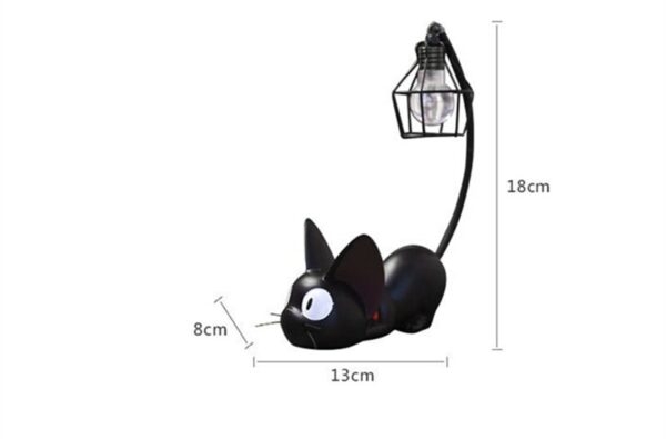 Kawaii zwarte kattenlamp Kattenlamp kawaii