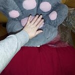 카와이 고양이 발 베개 봉제 인형
