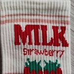 Kawaii Strawberry Milk Chaussettes