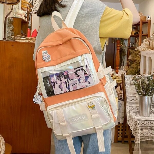 Kolorowy plecak Kawaii Anime Kawaii japońskie