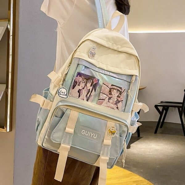 Kolorowy plecak Kawaii Anime Kawaii japońskie