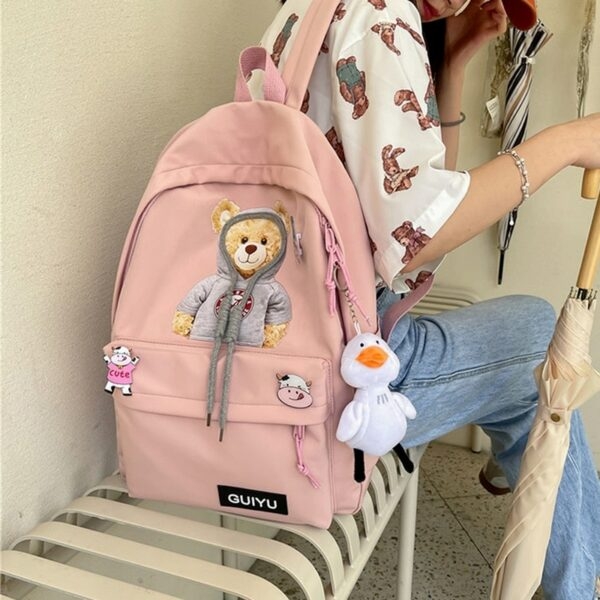Рюкзак с медвежонком из мультфильма Маленький Медведь каваи