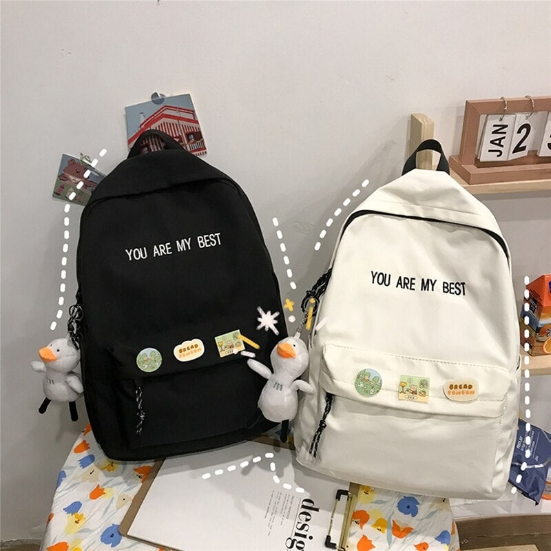 Kawaii Letter Embroidery Backpack