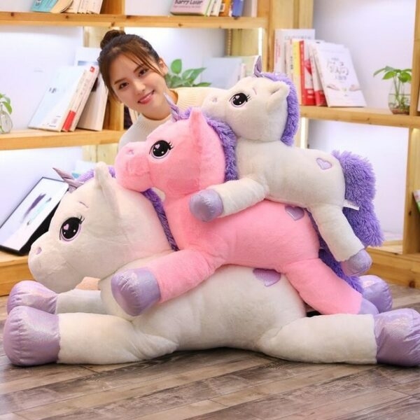 Grandi giocattoli di peluche a forma di unicorno Unicorno kawaii