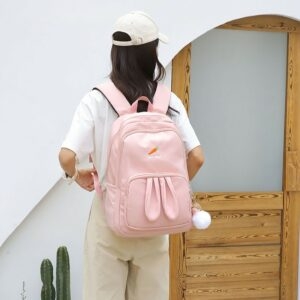 Kawaii Pink 3D Bunny Backpack bunny kawaii