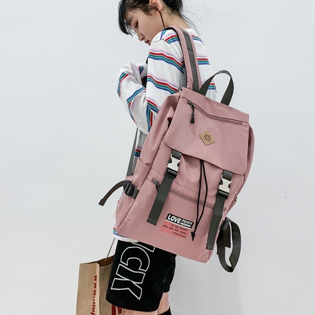 Розовый рюкзак для ноутбука Kawaii