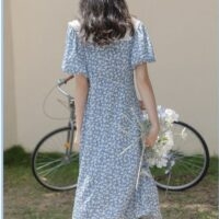 فستان صيفي جميل بأكمام منتفخة فستان الجنية kawaii