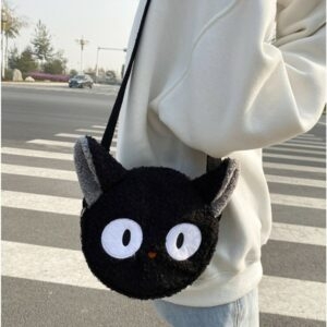 Lindo bolso de hombro de felpa de gato gato kawaii