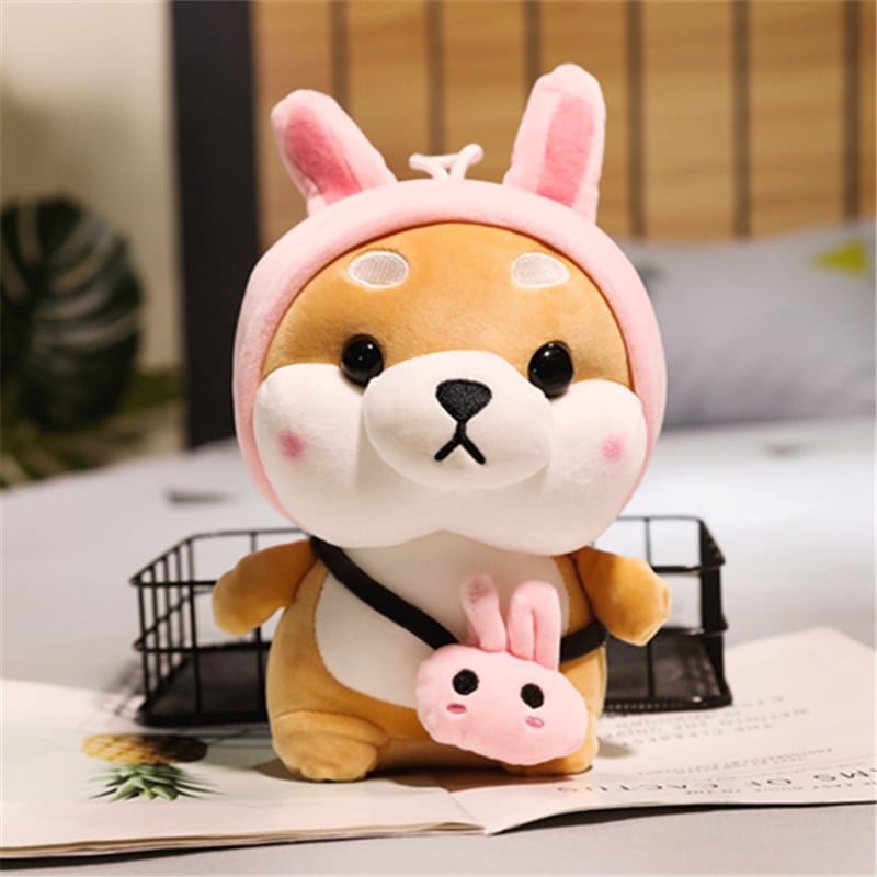 Fortuning's JDS Shiba Inu Plush 13.7” Cute Stuffed Animals Kawaii