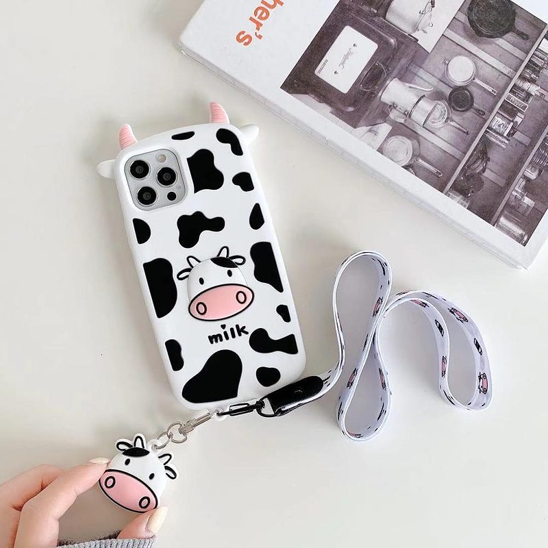 Custodia per iPhone Cute Milk Cow 3