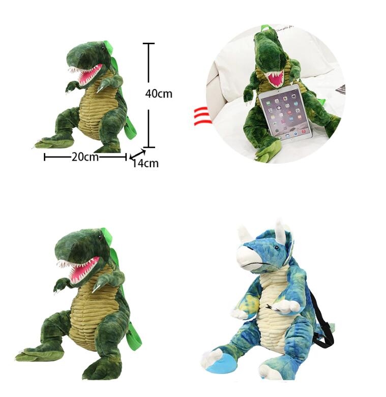 Размер рюкзака 3D-динозавра