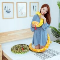 Pluszowe zabawki 3D Python Kawaii Kobra