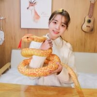 Brinquedos de pelúcia Python 3D cobra kawaii