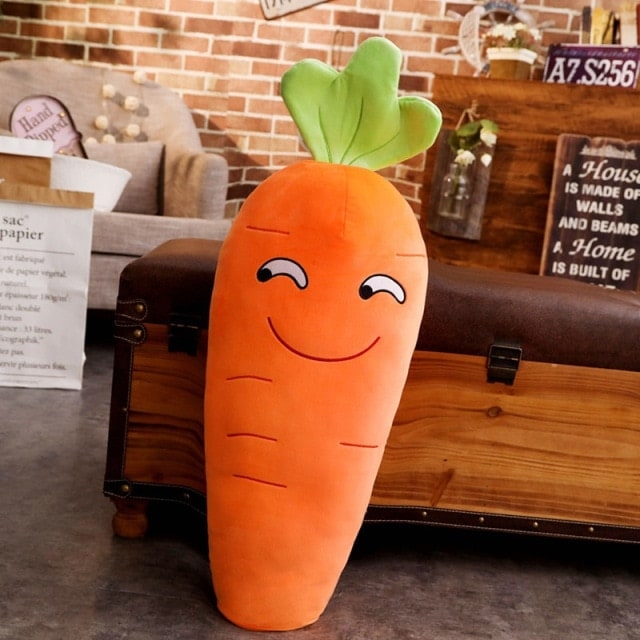 Jouet en peluche de carotte de sourire de dessin animé 1