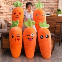 Мультяшная улыбка морковь плюшевая игрушка Морковь кавайи