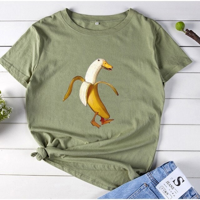 Koszulka z kaczką bananową