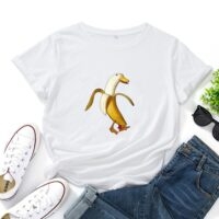 Koszulka Kawaii z kaczką bananową Kawaii Kaczka Bananowa