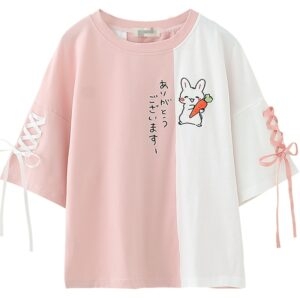 College Style Rabbit T-Shirt College Style kawaii