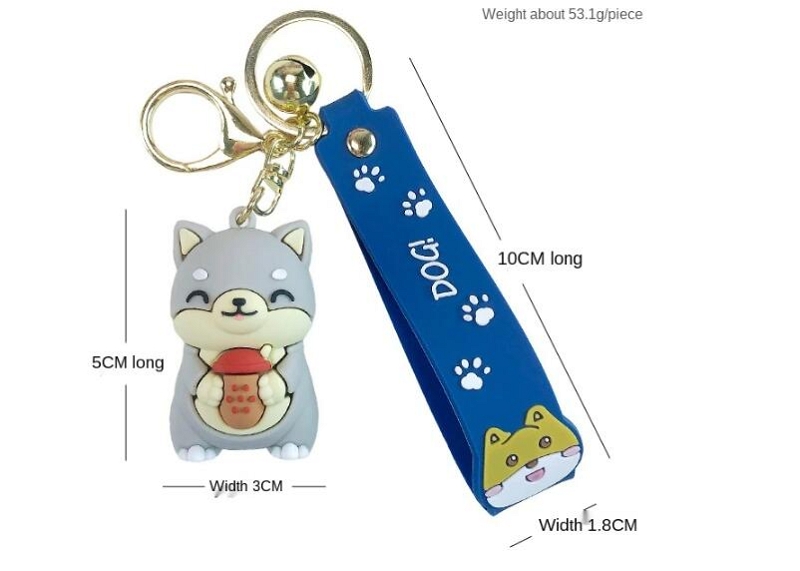 Cute Cartoon Dog Keychain