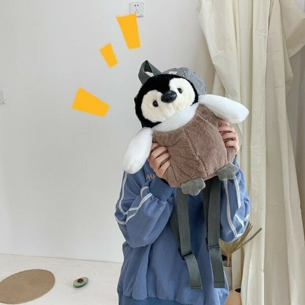Cute Penguin Plush Backpack Cartoon Bag kawaii