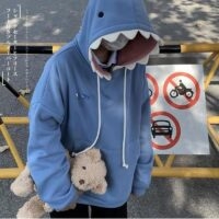Felpe con cappuccio squalo Kawaii divertente kawaii
