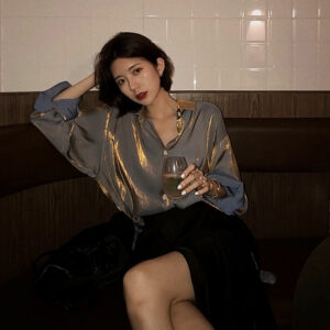 Camicie sexy vintage coreane Kawaii in stile coreano
