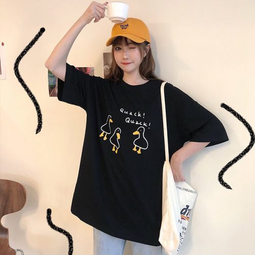 Kawaii Cartoon Duck T-Shirts - Kawaii Fashion Shop | Cute Asian ...