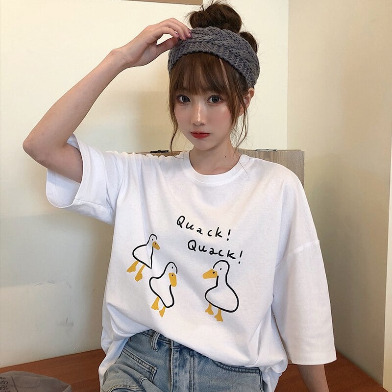 Cute Cartoon Duck Print Mug - Kawaii Fashion Shop  Cute Asian Japanese  Harajuku Cute Kawaii Fashion Clothing