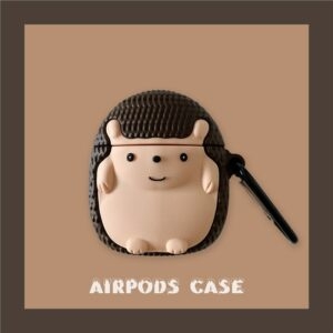 3D Cartoon Egel Airpods-hoesje Cartoon-kawaii