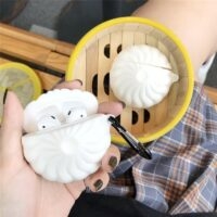 Capa fofa para Airpods Baozi Modelo 3D Baozi kawaii