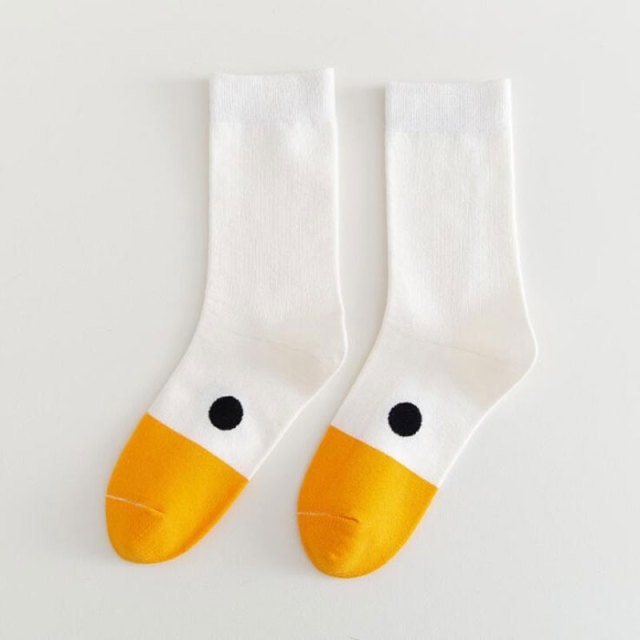 Kawaii ganzenkop sokken