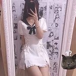 Mini robe à nœud Kawaii Y2K