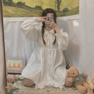 Kawaii Lolita zoete witte jurk Lolita kawaii