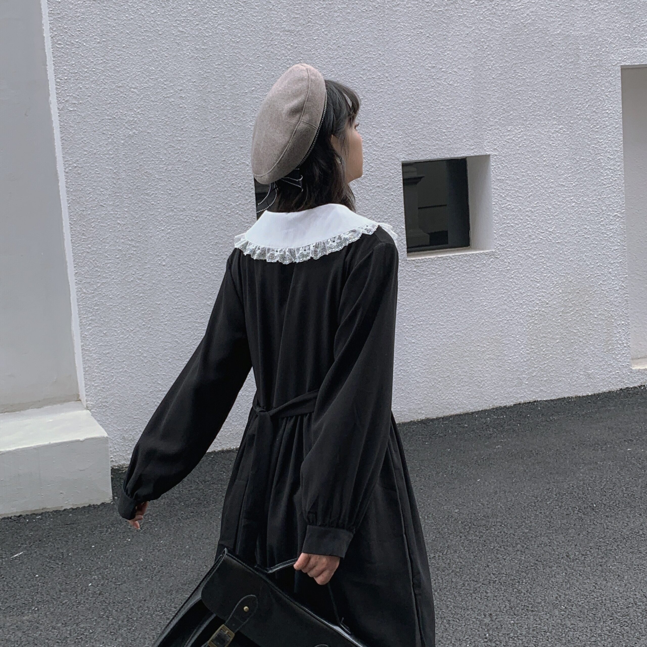 Gothic Black Sailor Dress - Kawaii Fashion Shop | Cute Asian Japanese ...