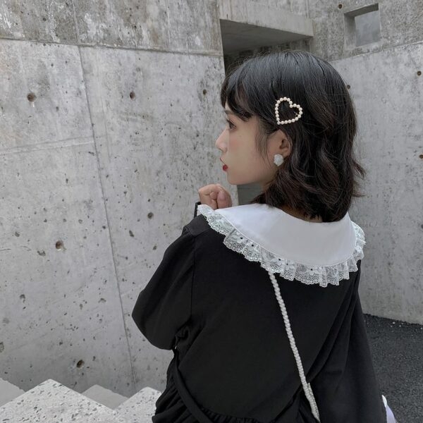Robe Marin Gothique Noire Kawaii gothique