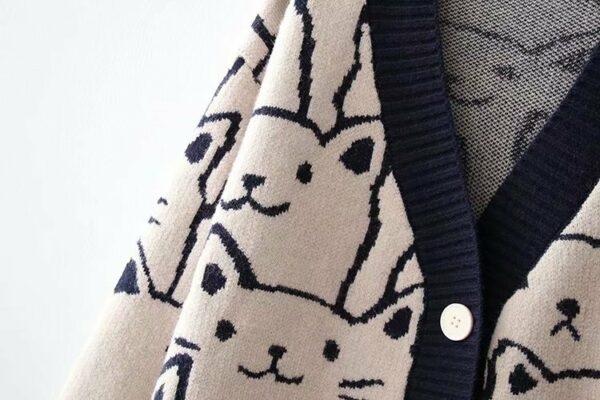 Suéter lindo gato Harajuku gato kawaii