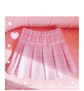 Kawaii Schoolgirl Heart Plaid Mini Skirt - Kawaii Fashion Shop | Cute ...