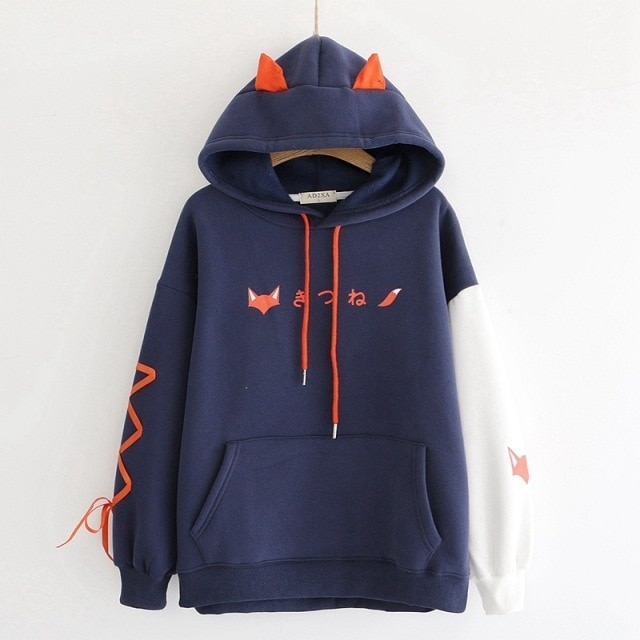 Harajuku Cute Fox Print Sweatshirts