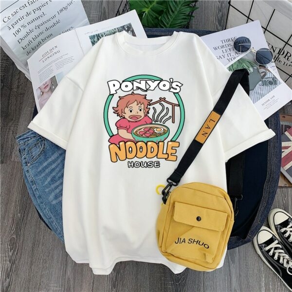 Camiseta Harajuku Noodles Cat harajuku kawaii