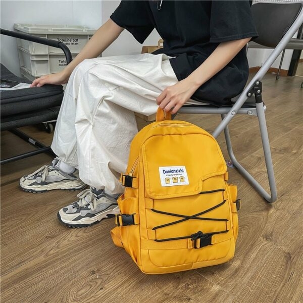 Однотонный рюкзак в стиле хип-хоп Harajuku Харадзюку кавайи