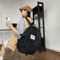 Однотонный рюкзак в стиле хип-хоп Harajuku Харадзюку кавайи