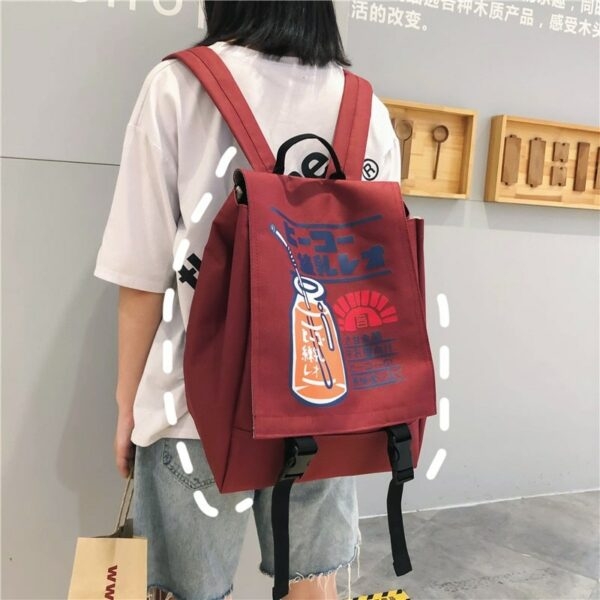 Nylonowy plecak z nadrukiem Kawaii Anime Kawaii japońskie