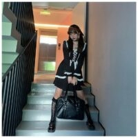 Vestido japonés lolita negro kawaii japonés