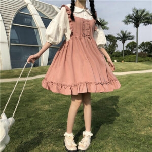 카와이 일본 소프트 소녀 드레스 일본어 귀엽다