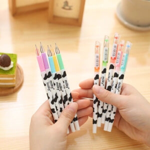 Bolígrafo de diamantes de 12 colores Kawaii Milky Cow Bolígrafo Diamantes de Colores kawaii